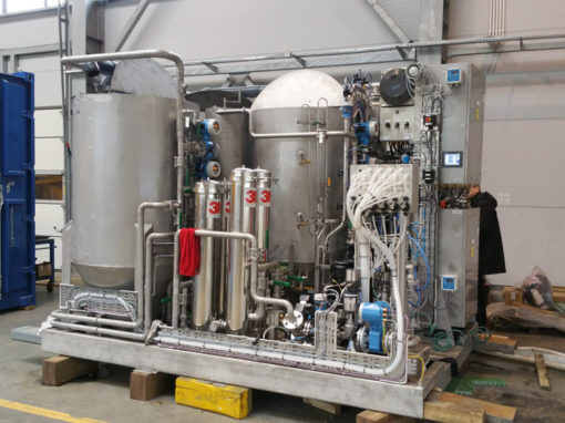 CTU unit for process water purification