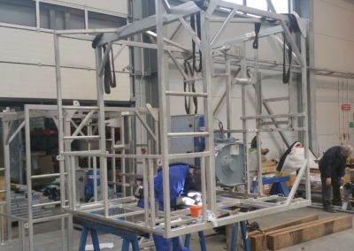 Stainless steel frame for ROV umbilical and release