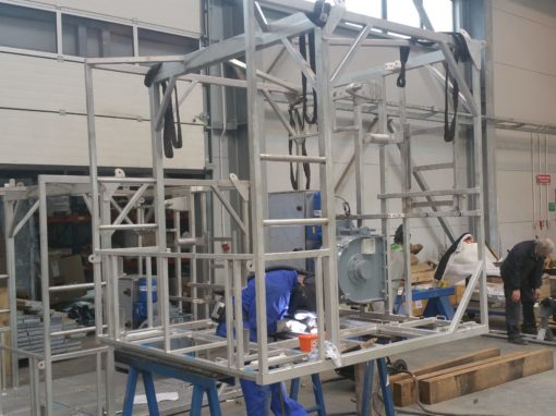 Stainless steel frame for ROV umbilical and release
